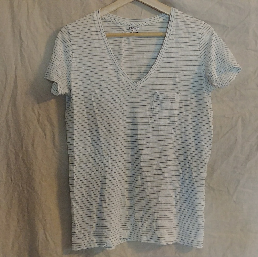 Madewell striped pocket tee